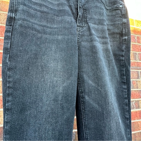 Judy Blue Skinny Fit Fade Black Denim Jean Hi-Waist Hem Stretch Streetwear 7/28 - Picture 8 of 15